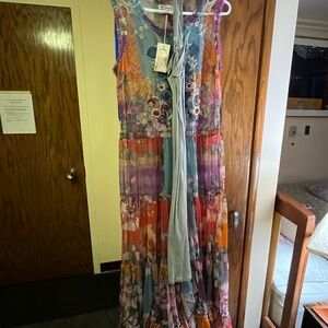 Floral Multicolor Maxi Dress